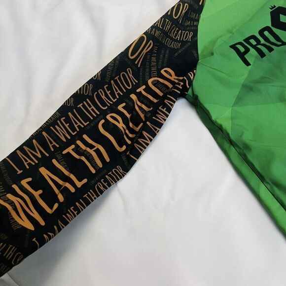 Prosperity Sz M WEALTH CREATOR Pro$Perity Casual Bomber Full Zip Jacket OOAK - Picture 11 of 16